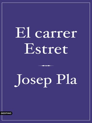 cover image of El carrer Estret